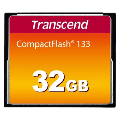 Transcend Ts32gcf133 (32 GB, CF), Speicherkarte, Schwarz