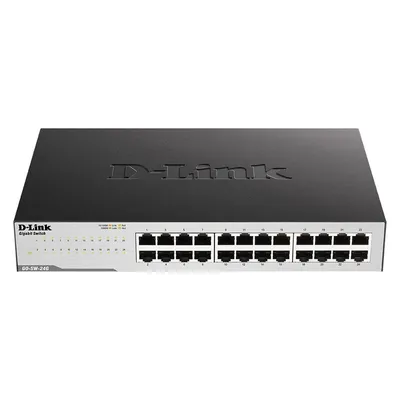 D-Link Go-Sw-24g (24 Ports), Netzwerk Switch, Schwarz