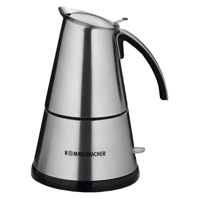 Rommelsbacher Eko 366/E, Espressokocher, Silber, Schwarz