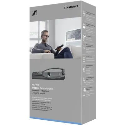 Sennheiser Rs 2000 (Keine Geräuschunterdrückung, 9 h, Kabelgebunden, Kabellos), Kopfhörer, Schwarz