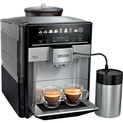 Siemens EQ6 plus extraKlasse TE657F03DE, Kaffeevollautomat, Silber