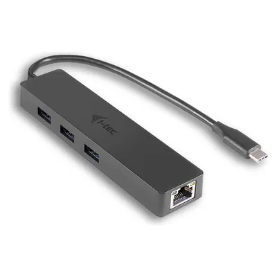 i-tec C31gl3slim (USB-C, 4 Ports), Dockingstation + USB Hub, Schwarz