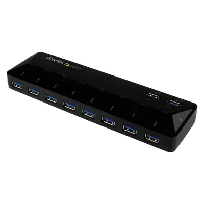 StarTech ST103008U2C (USB-A, 10 Ports), Dockingstation + USB Hub, Schwarz