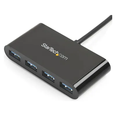 StarTech 4 Port USB-C to USB-A hub (USB-C, 4 Ports), Dockingstation + USB Hub, Schwarz