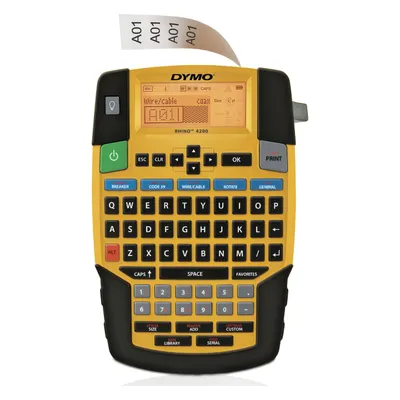 Dymo Rhino4200, Beschriftungsgerät, Schwarz, Gelb