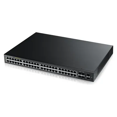 Zyxel GS1920-48HPv2 (50 Ports), Netzwerk Switch, Schwarz