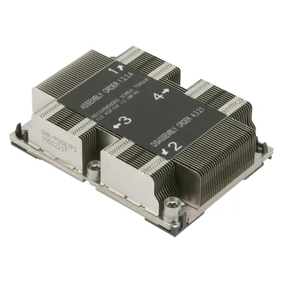 Supermicro 1u Passive Cpu Heatsink (25.50 mm), CPU Kühler, Silber
