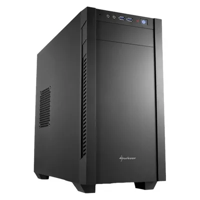 Sharkoon S1000 (mATX), PC Gehäuse, Schwarz