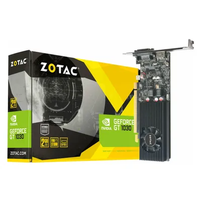 Zotac GeForce GT 1030 (2 GB, GDDR5), Grafikkarte, Schwarz