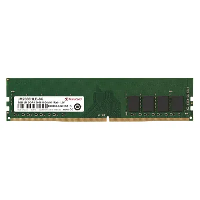 Transcend JetRam (1 x 8GB, 2666 MHz, DDR4-RAM, DIMM), RAM, Schwarz