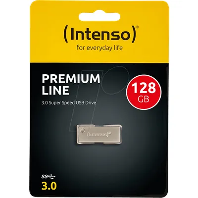 Intenso Premium Line (128 GB, USB-A), USB Stick, Silber