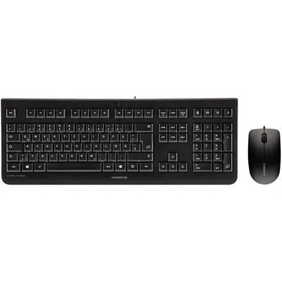 Cherry DC2000 (Eng. Int., Kabelgebunden), Tastatur, Schwarz