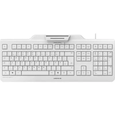 Cherry Secure Board (DE, Kabelgebunden), Tastatur, Weiss