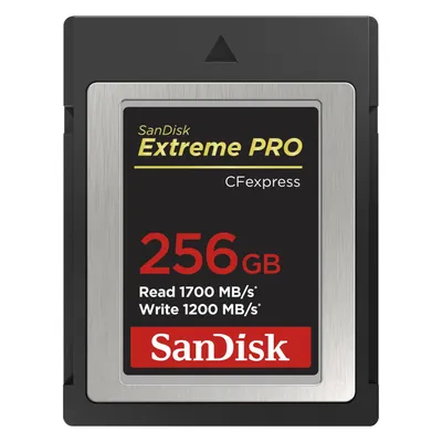 Sandisk Extreme Pro (256 GB, CFexpress Typ B), Speicherkarte, Schwarz
