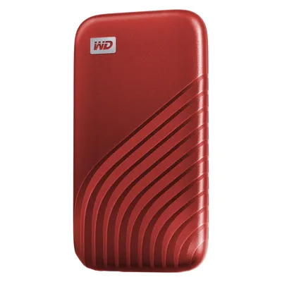 WD My Passport SSD powered by SANDISK (2 TB), Externe SSD, Rot