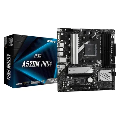 AsRock A520M Pro4 (AM4, AMD A520, mATX), Mainboard