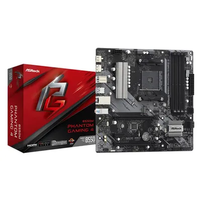 AsRock B550M Phantom Gaming 4 (AM4, AMD B550, mATX), Mainboard