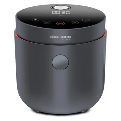 Rommelsbacher Risa MRK 500, Dampfgarer + Reiskocher, Grau
