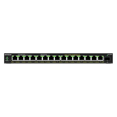 Netgear GS316EPP-100PES (16 Ports), Netzwerk Switch, Schwarz