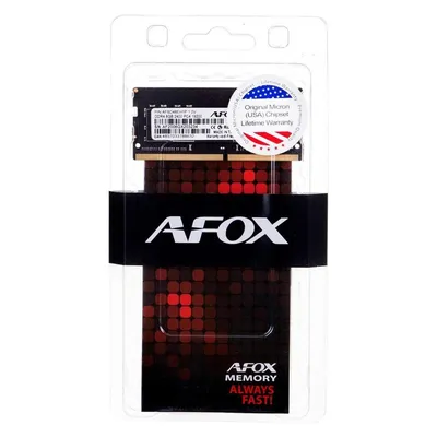 AFOX DDR4 2400 SO DIMM Speichermodul GB (1 x 8GB, 2400 MHz, DDR4-RAM, SO-DIMM), RAM, Schwarz