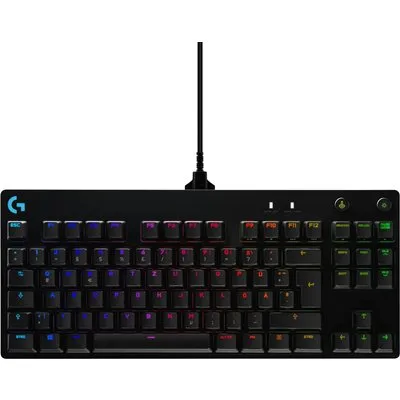 Logitech G Pro (DE, Kabelgebunden), Tastatur, Schwarz