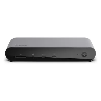 Belkin Thunderbolt 4 Dock Pro (Thunderbolt, 2 Ports), Dockingstation + USB Hub, Grau, Schwarz