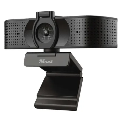 Trust 4K Ultra HD Webcam (8.60 Mpx), Webcam, Schwarz