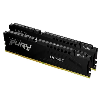 Kingston FURY Beast (2 x 8GB, 5600 MHz, DDR5-RAM, DIMM), RAM, Schwarz