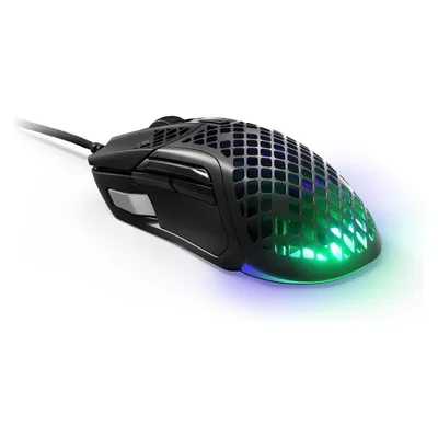 SteelSeries Aerox 5 (Kabelgebunden), Maus, Schwarz