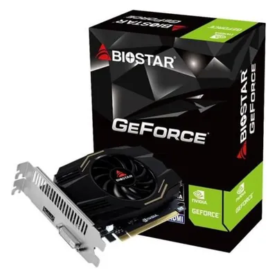Biostar GeForce GT 1030 (4 GB, GDDR4), Grafikkarte, Schwarz