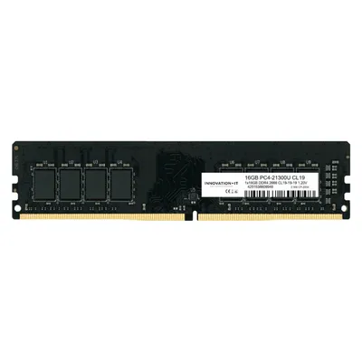Innovation IT 2666 16GB CL19-19-19 1.20V LD 8-Chip Speichermodul 1 x 16 GB DDR4 2666 MHz (1 x 16GB, 2666 MHz, DDR4-RAM, DIMM), RAM, Schwarz