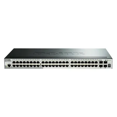 D-Link DGS-1510-52X Gigabit Switch 52-Port Smart Managed Stack (52 Ports), Netzwerk Switch, Schwarz
