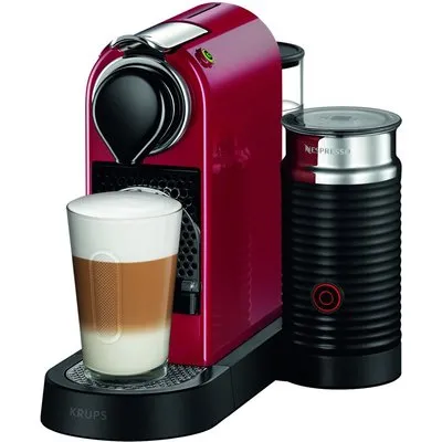 Krups Nespresso Citiz & milk, Kapselmaschine, Rot
