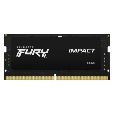Kingston FURY Impact (1 x 16GB, 5600 MHz, DDR5-RAM, SO-DIMM), RAM, Schwarz