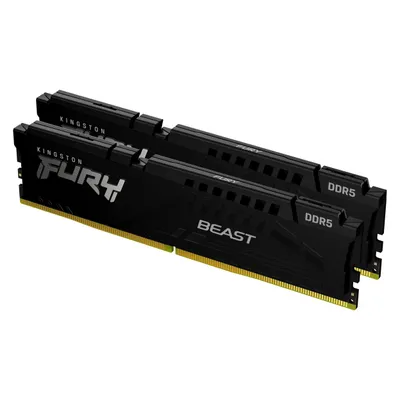 Kingston FURY Beast (2 x 8GB, 5600 MHz, DDR5-RAM, DIMM), RAM, Schwarz