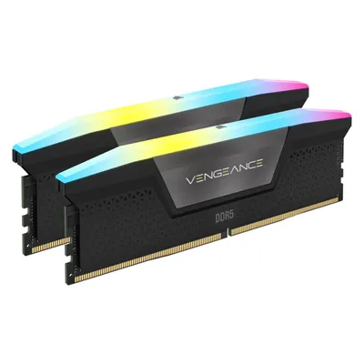Corsair Vengeance (2 x 16GB, 6000 MHz, DDR5-RAM, DIMM), RAM, Grau, Schwarz