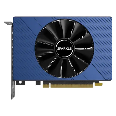 Sparkle ELF SA380E-6G (6 GB, GDDR6), Grafikkarte, Blau, Schwarz, Silber