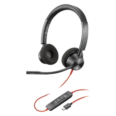 HP Poly Blackwire 3320 (Kabelgebunden, USB-C), Office Headset, Schwarz