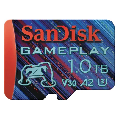 Sandisk Gameplay (1000 GB, microSDXC, U3, UHS-I), Speicherkarte, Blau