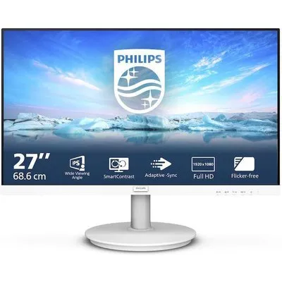 Philips 271V8AW (1920 x 1080 Pixel, 27"), Monitor, Weiss