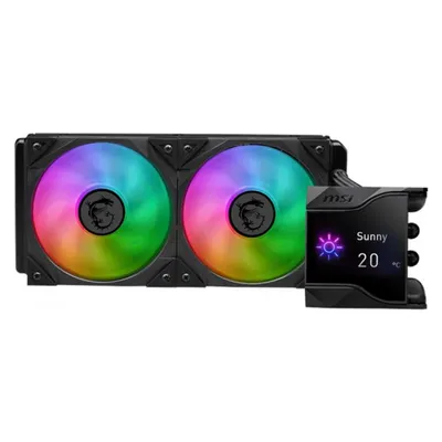MSI MPG CORELIQUID D240 Cooler, CPU Wasserkühler, Mehrfarbig, Schwarz