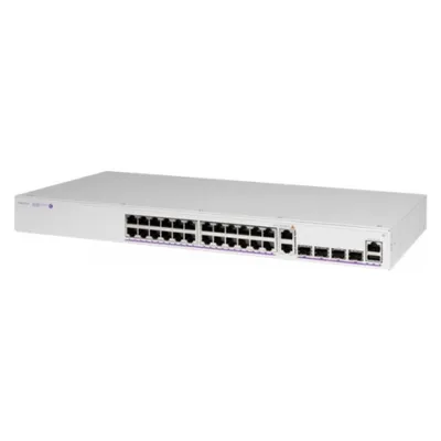 Alcatel LUCENT ENTERPRISE OS6360-P24 GigE fixed chassis 24 RJ-45 PoE 10 100 1G BaseT (24 Ports), Netzwerk Switch, Grau
