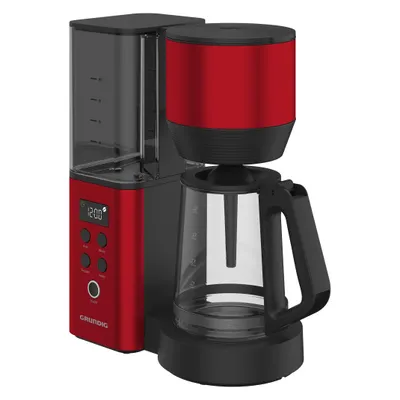 Grundig KM 8440, Filterkaffeemaschine, Rot, Schwarz