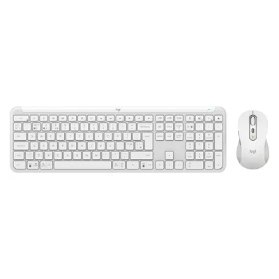 Logitech Signature Slim Combo MK950 (DE, Kabellos), Tastatur, Grau, Weiss