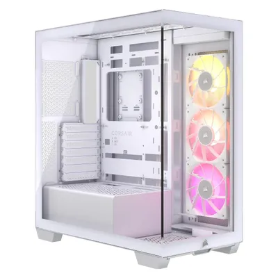 Corsair iCUE Link 3500X RGB (ATX, E-ATX, mATX, Mini-ITX), PC Gehäuse, Weiss
