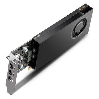 PNY RTX A1000 (8 GB, GDDR6), Grafikkarte, Schwarz