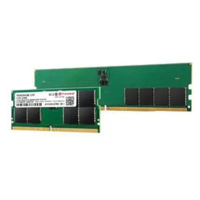 Transcend DDR5 8GB JetRam 5600MHz U-DIMM 1Rx16 1Gx16 CL46 1.1V (1 x 8GB, 2800 MHz, DDR5-RAM, DIMM), RAM, Grün
