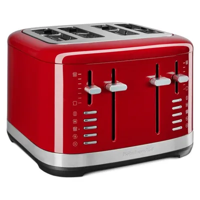 KitchenAid 5KMT4109EER, Toaster, Silber, Rot
