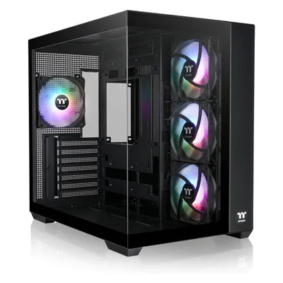 Thermaltake View 380 TG ARGB (ATX, mATX, Mini-ITX), PC Gehäuse, Schwarz