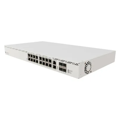 MikroTik NET SWITCH 18PORT 1000M 4SFP+/CRS320-8P-8B-4S+RM (21 Ports), Netzwerk Switch, Weiss